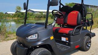 Renegade X In Matte Black - 48v Electric Golf Cart - New With Street Legal Options Available