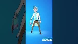 KICK BACK - RICK SANCHEZ SKIN Showcase Fortnite Dances Emotes! (Fortnite x RICK AND MORTY)