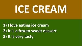 10 Lines about Ice Cream | Few Lines about Ice Cream  | in English