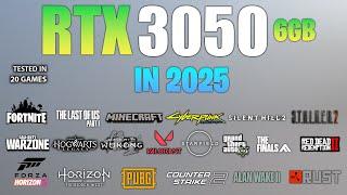 RTX 3050 6GB : Test in 20 Games in 2025