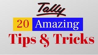 20 Amazing Tips and Tricks in Tally Prime & Tally ERP9 | Very  IMPORTANT |