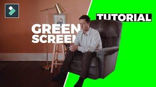 Filmora 12 - Green Screen Effect / Chroma Key Tutorial