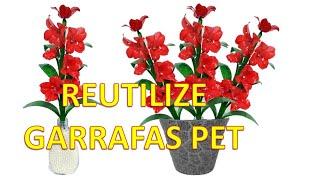 DIY/REUTILIZE GARRAFA PET/ARTE com PET