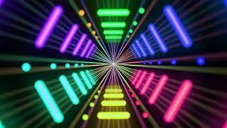 3.5-Hour 4K Rainbow Tunnel VJ Loop | Vibrant Neon Visuals for DJ Sets & Event Backdrops