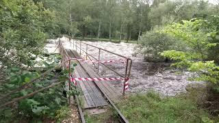 Water flow in Forsbacka after all the rain (Gävleborg Sweden) ..