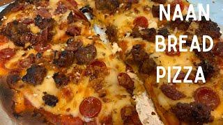 Naan Bread Pizza | Homemade Pizza | Easy Recipe