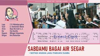 SabdaMu Bagai Air Segar | Lagu Antar Bacaan | Y. R. Widadaprayitna | Vox Humilis