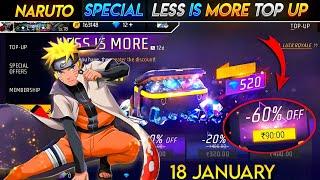 NARUTO EVENT SPECIAL LESS IS MORE EVENT | VALENTINE DAY EVENT FF | FF NEW EVENT | NEW EVENT FREEFIRE