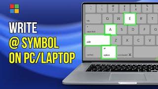 How to Type @ in Laptop or Computer Keyboard - Write or Type at the Rate Symbol