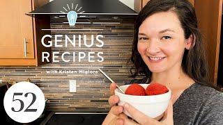 How to Make This Genius 3-Ingredient Strawberry Sorbet | Genius Recipes