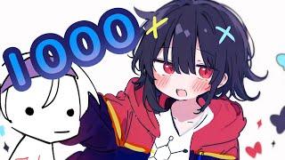 [VTuber英語] 1 MORNING, 1000 SUBSCRIBERS【Party, Games, Art, LOBOTOMY】