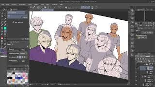 Base Coloring webtoon progress