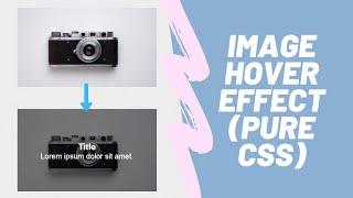 Css Image Hover Effect - How To Create Image Hover Overlay Effect - HTML & CSS Tutorial