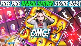 Free Fire Brazil Server Store 2021  || Brazil Server Free Fire New Event And Updates!! 