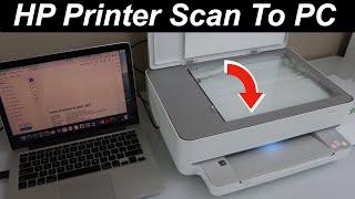 How to Scan Your Document from HP Envy Printer To Your PC Using a USB cable !!