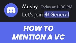 How to Mention a VC in Discord in 30 seconds