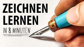 Wie man in 8 Minuten Zeichnen lernt (Kein clickbait) | Drawinglikeasir