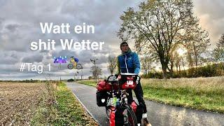 #G9toLastRide Teil 1 Von Gnoien zum Flughafen Berlin - Watt ein shit Wetter️‍️ #Tag1