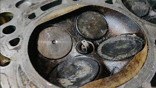 Exhaust Valves leak test after grinding and installation / TFSI 2.0 engine / Audi / Volkswagen