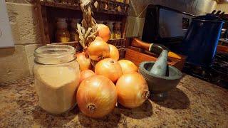 How To Make Your Own Onion Powder | DIY | Preserving The Harvest