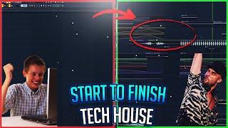 Tech House Start To Finish | Tech House Drop From Scratch [FL Studio Tutorial]