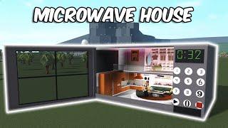 Turning a MICROWAVE into a HOUSE in BLOXBURG