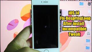 Fix Respring Loop iOS 14 After install incompatible Tweak