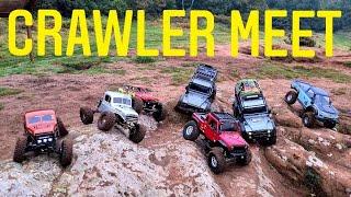 AWESOME RC CRAWLER MEET!! HUGE SAND STONE ROCK!! SCALE 4X4 RIG ADVENTURE