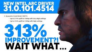 NEW INTEL Arc 31.0.101.4514 Driver IMPROVED Assassins Creed Unity performance by how much?!