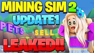 All LEAKS For UPDATE 1 In Mining Simulator 2!