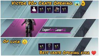 85+ VICTOR CRATE OPENING IN PUBG MOBILE / VICTOR CHARACTER CRATE OPENING IN SEASON 19 / VICTOR MAXED