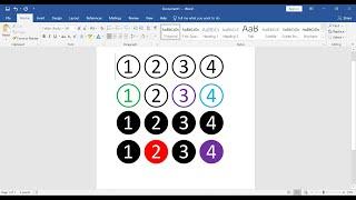 How to Type Circled Numbers in Word  [ ①②  ]