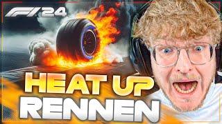 Mit BRENNENDEN REIFEN in F1 24 beim HEAT UP RENNEN fahren in Abu Dhabi!  - CutterLukas