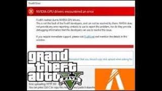 NVIDIA GPU drivers encountered an error FIX