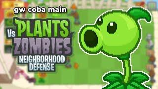 Gw coba main Plants vs. Zombies Neighborhood Defense