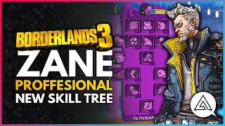 BORDERLANDS 3 | New ZANE 'The Proffesional' Skill Tree Breakdown - All Action Skills, Perks & More