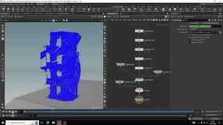 Houdini building collapse simulation breakdown video