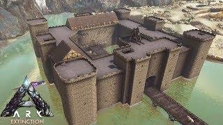 Ark: Extinction - Bodiam Castle on a Beautiful Base Location (Speed Build)