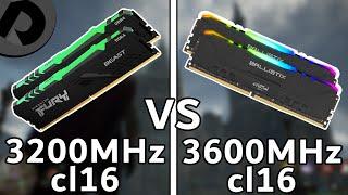 3200MHz cl16 vs 3600MHz cl16 RAM | Ryzen 7 5800x | 1080p