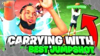 CARRYING RANDOMS with the BEST JUMPSHOT in NBA 2K21.....