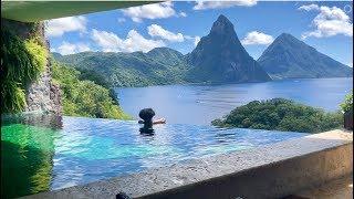 JE2 Sanctuary Room Tour at Jade Mountain Resort St Lucia