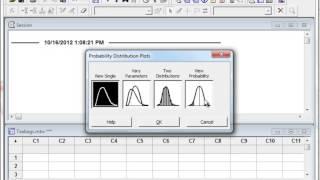 One-Tail t-test using minitab