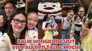 BACK TO HONGKONG AGAIN SINA PAULEEN LUNA VIC SOTTO KASAMA ANG KANILANG DALAWANG ANAK