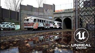 Speed Level Design | Abandoned Urban Railway | Unreal Engine 4 (UE4)