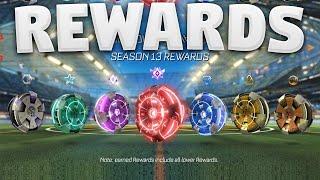 All Season 13 Rewards | S13 GC tag | Rocket League