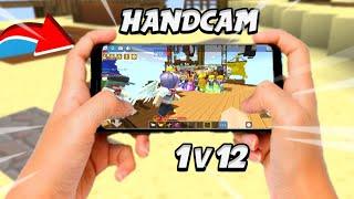 Legendary Hands VS 12 Juggernaut in Bedwars Handcam!! (Blockman GO)