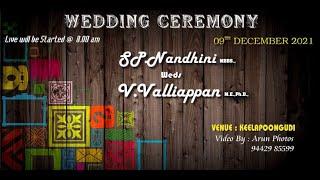 SP.Nandhini - V.Valliappan  Wedding Ceremony Live