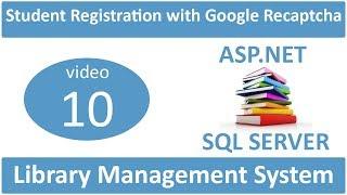 student registration with google recaptcha in asp.net LMS