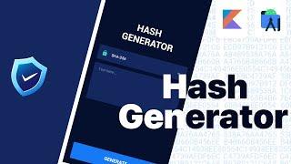 Hash Generator App #3 | Home Fragment Animations