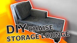 DIY Chaise Storage Lounge